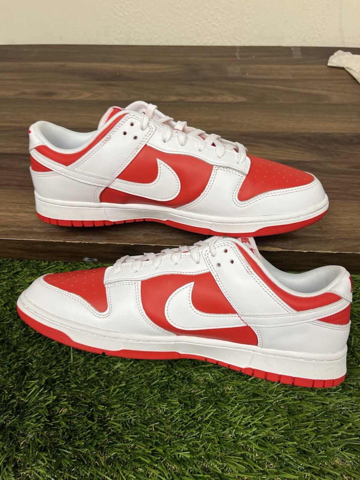 Nike Dunk Low Championship Red 2021 DD1391-600 OG Retro Size 13 Mens NEW DS