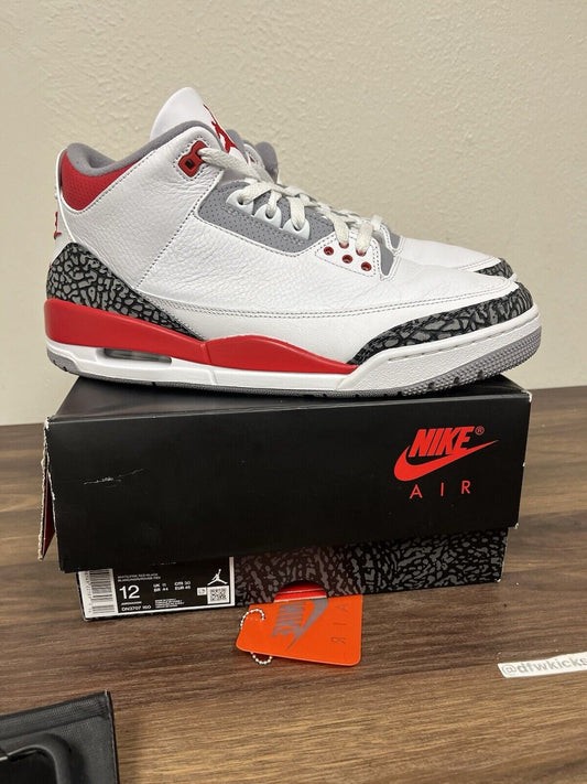 Size 12 - Jordan 3 Retro Mid Fire Red  - DN3707-160