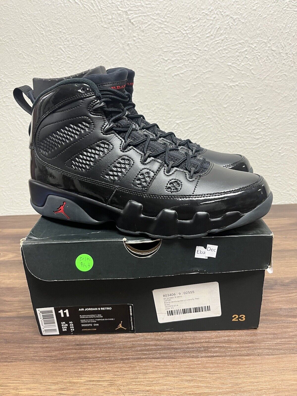 Nike Air Jordan 9 IX Retro Bred 2018 Size 11