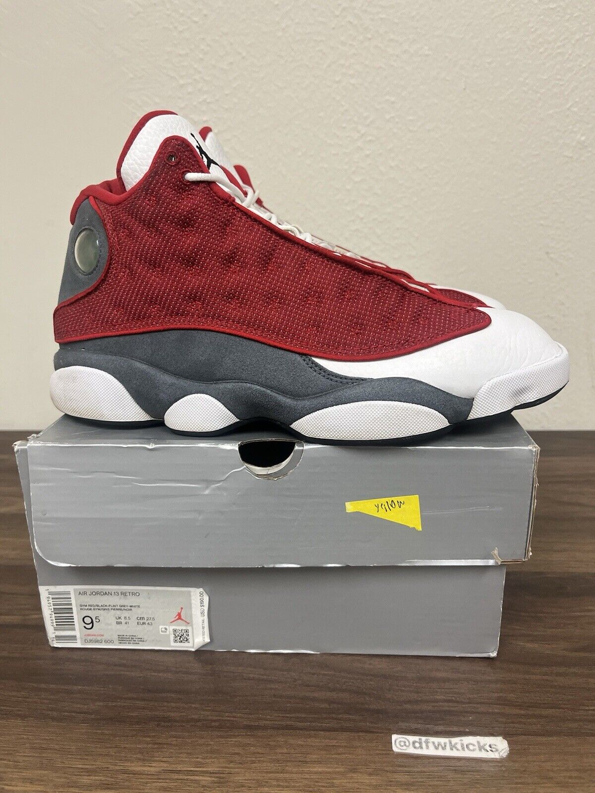 Jordan 13 Red White DJ5982600 Men Size 9.5