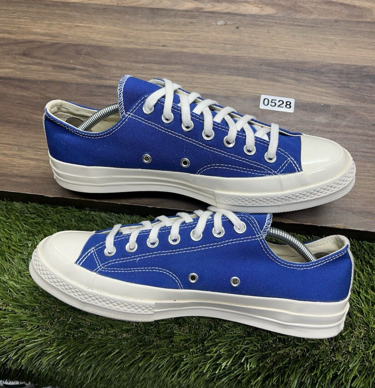 Size 10 - Converse Comme des Garçons PLAY x Chuck 70 Low Blue Quartz *528