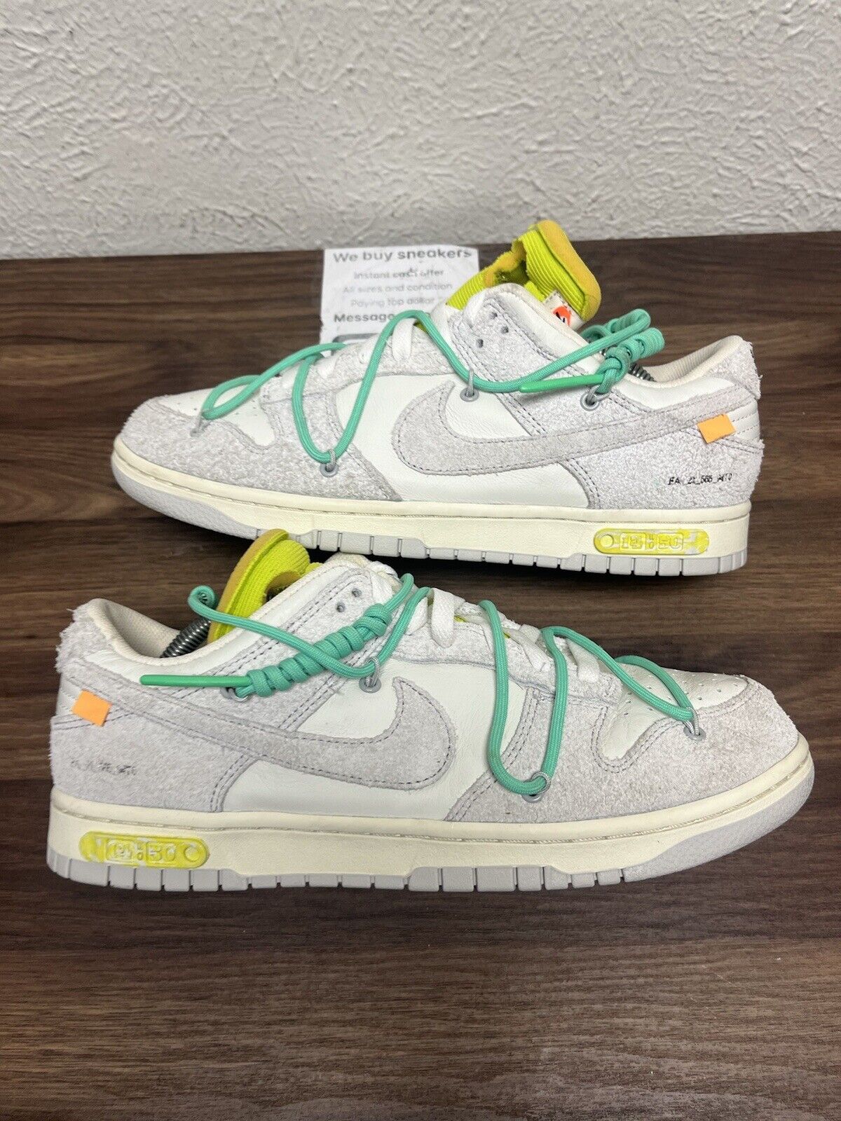 Nike Off-White x Dunk Low “Lot 14 of 50” DJ0950-106 GREAT CONDITION Size 10