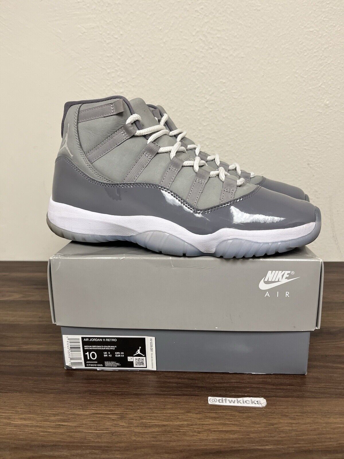 Size 10 - Jordan 11 Retro High Cool Grey