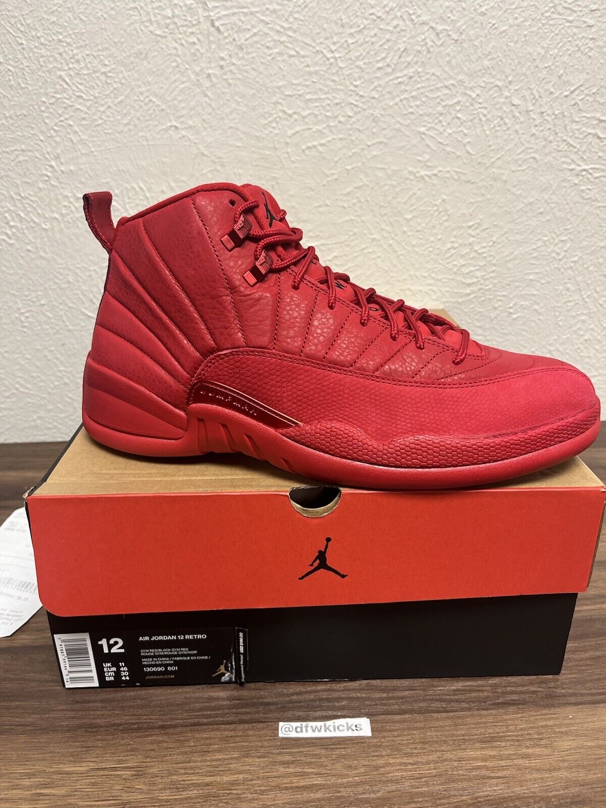 Jordan 12 Retro Gym Red 2018 Size 12. New. Original box