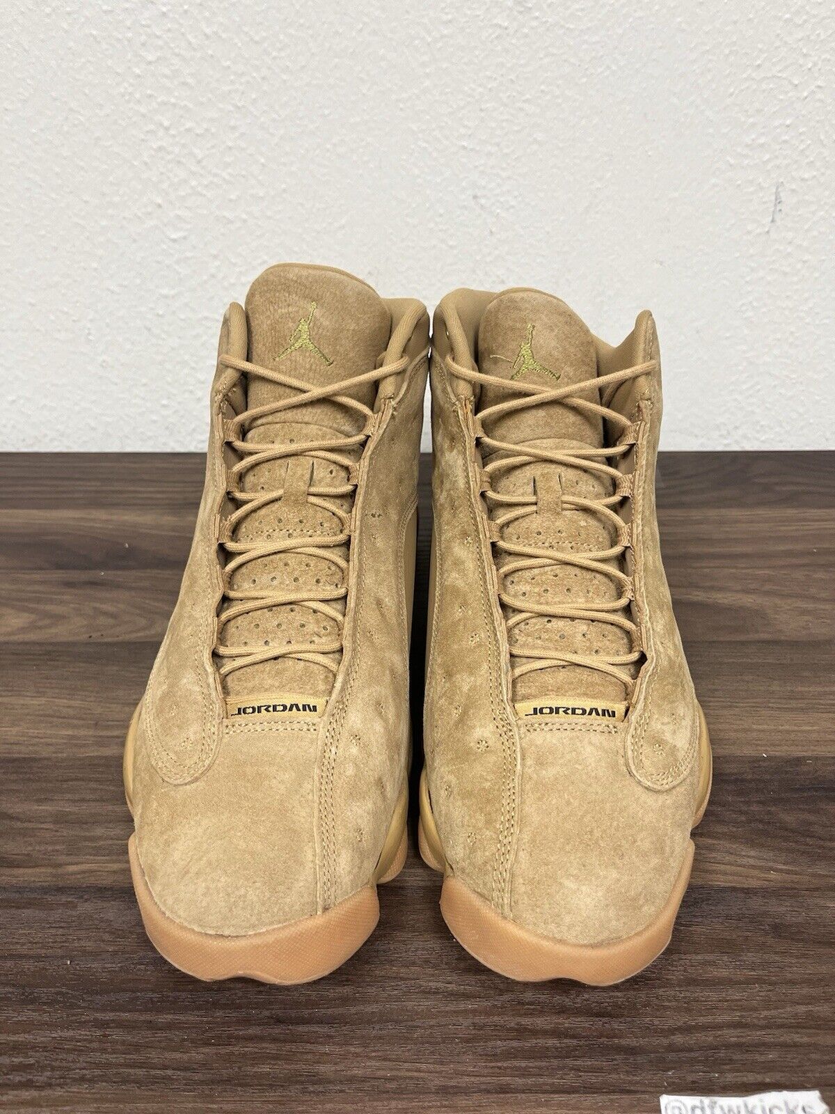 Nike Air Jordan 13 Wheat Men Size 12 414571-705 Brown Suede Basketball Shoes