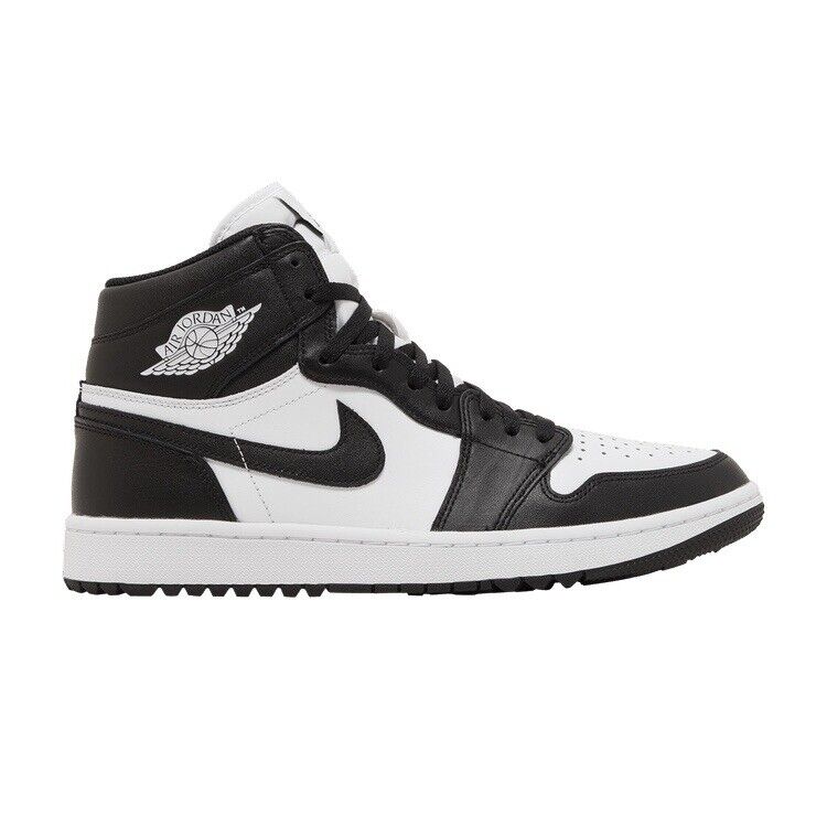 Nike Air Jordan 1 High Golf Shoes Mens Size 10.5 White Black Panda DQ0660-101