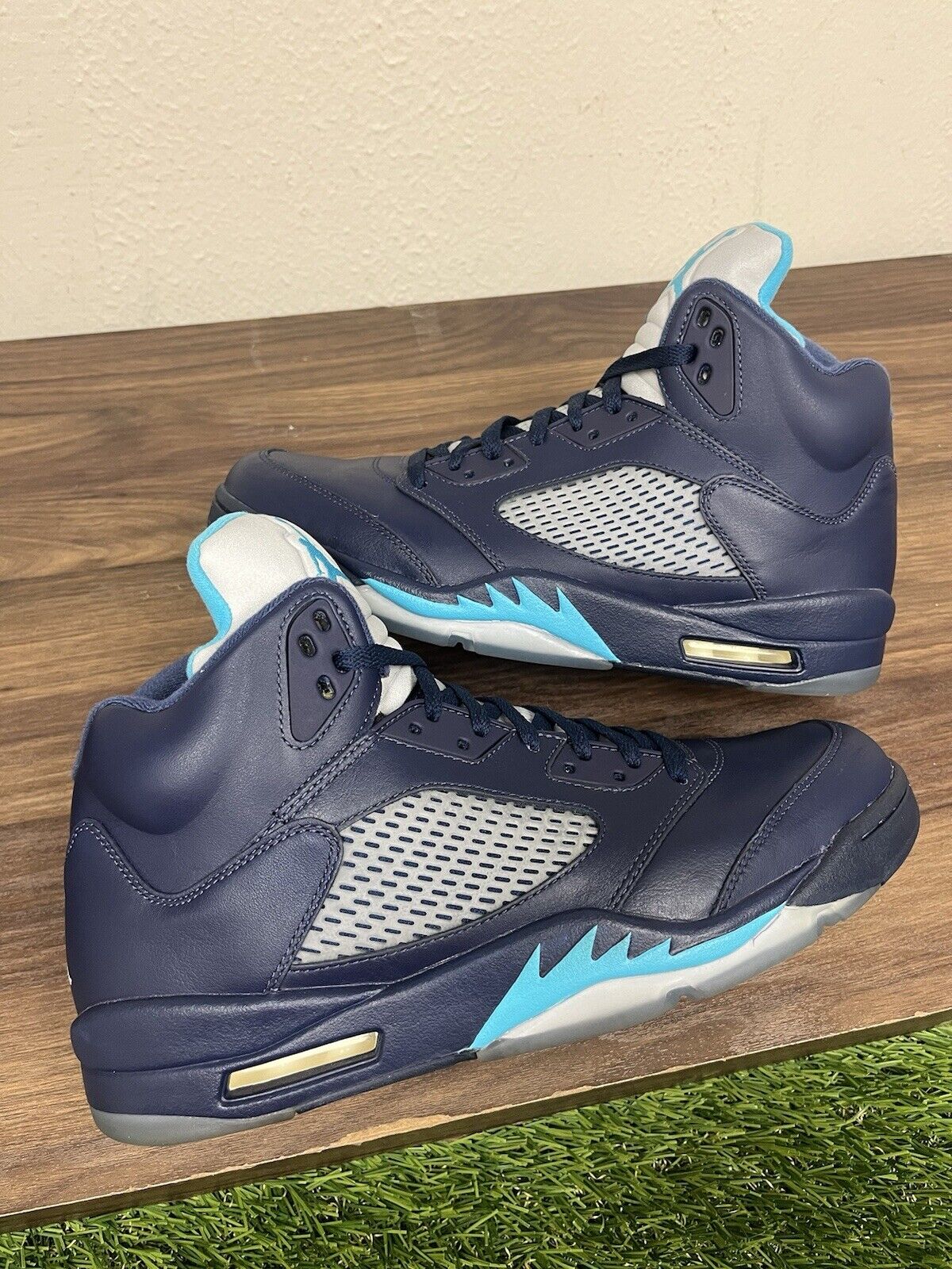 Nike Air Jordan 5 Retro Pre-Grape size 12 136027-405 OG V Clean Blue