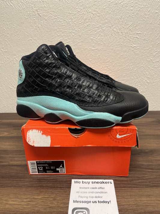 Nike Air Jordan 13 Black Island Green size 12 414571-030 OG XIII Retro Clean