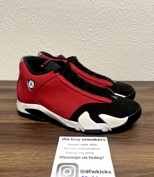 Nike Air Jordan 14 Gym Red Toro size 11 487471-006 OG XIV Retro Black Toe Bred