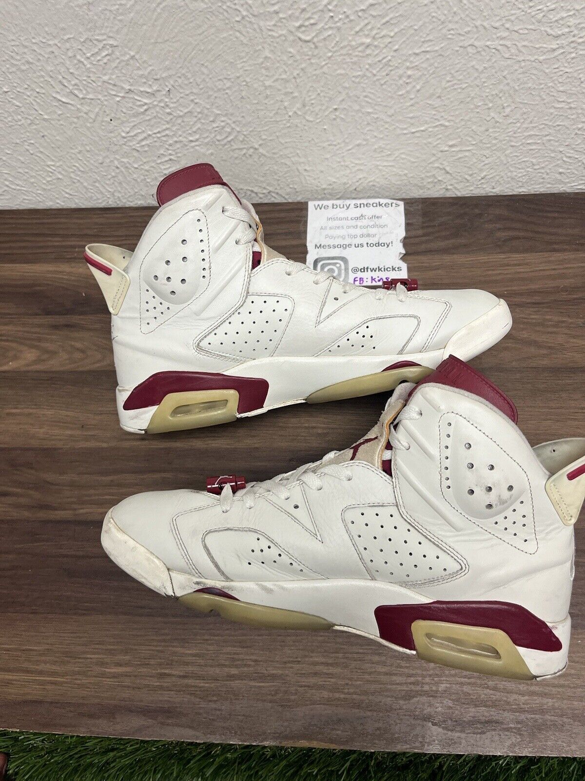 Size 11 - Jordan 6 Retro Maroon 2015