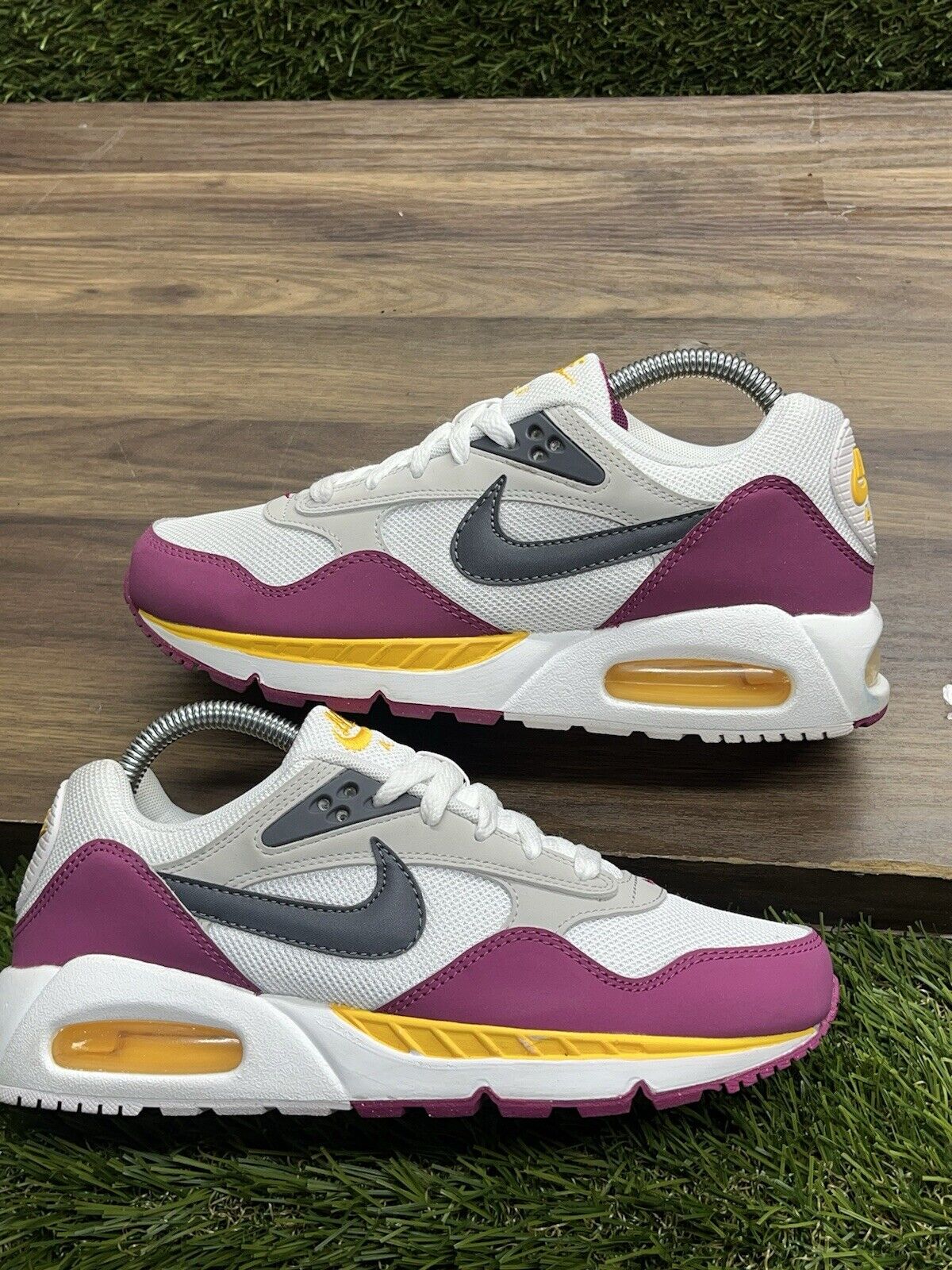 Womens Nike Air Max Correlate Gray Rave Pink Running Shoes Sneakers Size 8  *499