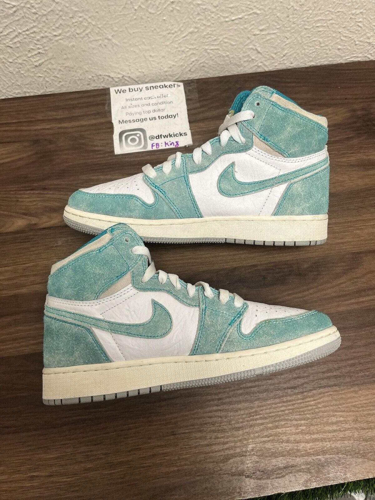 Air Jordan 1 Retro Turbo Green Style # 575441-311 Size 5.5Y